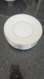 10x gebaksbordje Wedgwood Jasper Conran Platinum, Ophalen of Verzenden, Gebruikt, Porselein, Wedgwood
