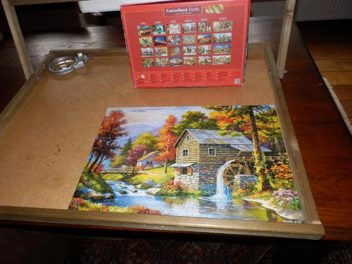 Castorland legpuzzel++++++ Old sutters Mill++500 stukken., Hobby en Vrije tijd, Denksport en Puzzels, Zo goed als nieuw, Legpuzzel