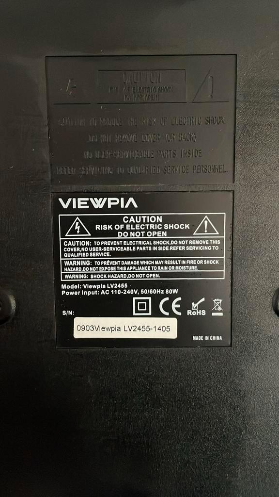 Viewpia TV met beugel - LV2455, Audio, Tv en Foto, Televisies, Gebruikt, LCD, 40 tot 60 cm, HD Ready (720p), Overige merken, 50 Hz