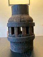 Houten Molenwiel Kaarsenhouder/Tafeltje karrewiel, Antiek en Kunst, Ophalen of Verzenden