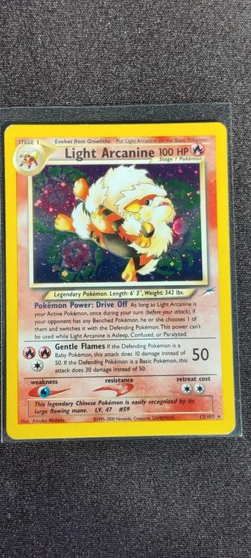 Light Arcanine (NDE 12) - EX beschikbaar voor biedingen