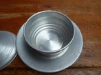 Art deco aluminium deksel doos, Antiek en Kunst, Antiek | Woonaccessoires, Ophalen of Verzenden
