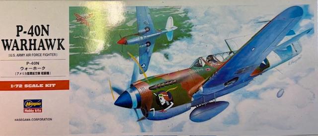 Coelianmodels, Hasegawa 00139, P-40N Warhawk, 1/72, € 14,99, Hobby en Vrije tijd, Modelbouw | Vliegtuigen en Helikopters, Nieuw