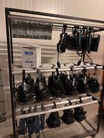 Lichtset in meetrack: PAR56, blinders & DMX dimmers, Ophalen, Zo goed als nieuw, Licht