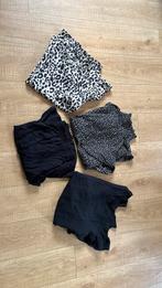 dames pakket m l zwart roezel top rok m l 40 42 set, Ophalen of Verzenden, Gedragen, Maat 42/44 (L)