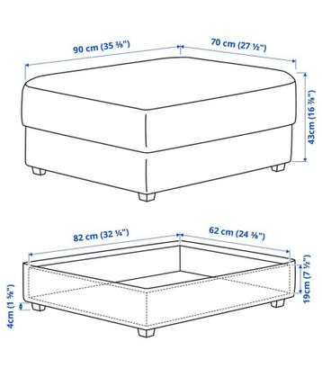 Ikea Kivik 4 zits hoekbank 260x260 - afbeelding 12