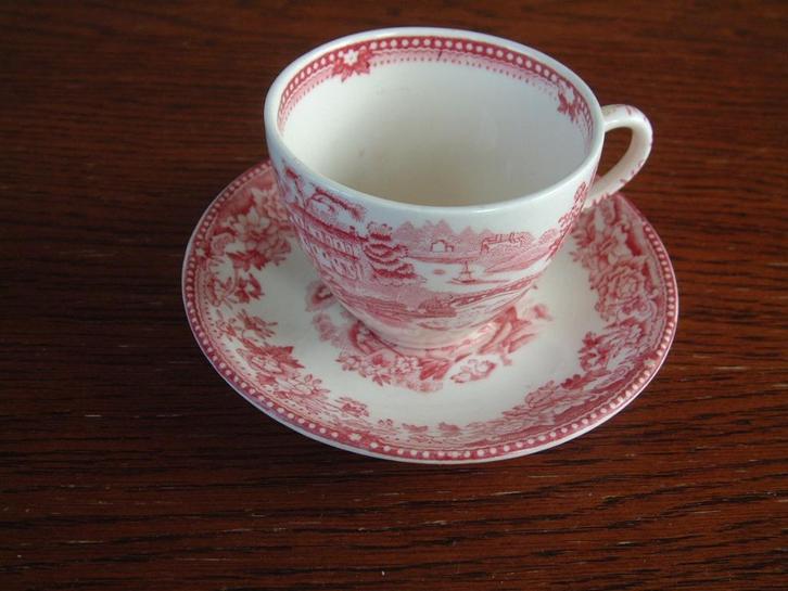 gaaf kop en schotel Alfred Meakin England Staffordshire nr12, Huis en Inrichting, Keuken | Servies, Kop(pen) en/of Schotel(s)