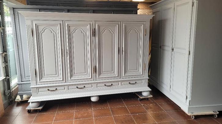 Landelijke vintage brocante garderobe kasten, kledingkasten, Huis en Inrichting, Kasten | Overige, Zo goed als nieuw, Ophalen