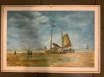 Schilderij twee-zijdig door A. Borst, Ophalen