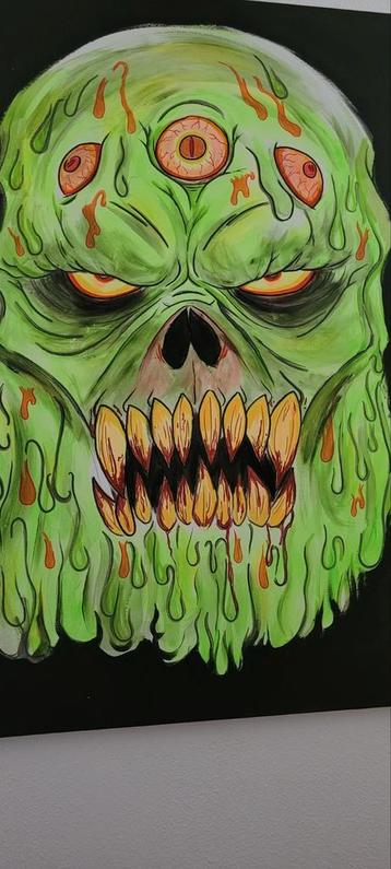 Blacklight Schilderij - Griezelig Uniek! beschikbaar voor biedingen