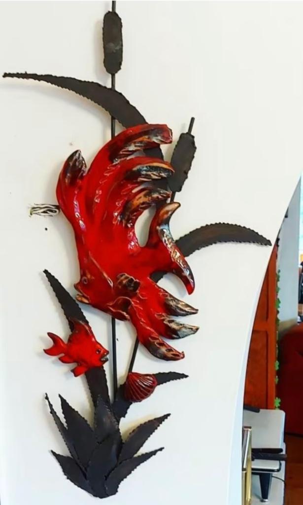 Wandlamp keramiek jaren 70, Huis en Inrichting, Lampen | Wandlampen, Ophalen of Verzenden