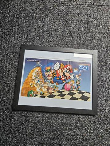 Ingelijste Super Mario 3 Poster beschikbaar voor biedingen