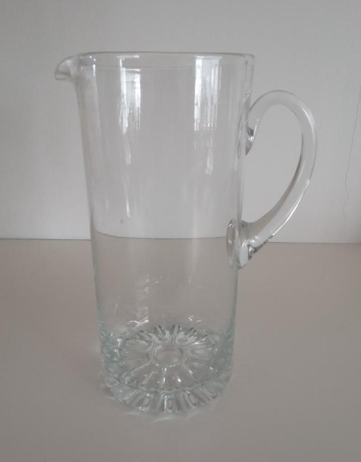 Grote glazen kan, Huis en Inrichting, Keuken | Servies, Zo goed als nieuw, Glas, Verzenden