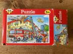 Puzzel 54 stukjes brandweerwagen, Minder dan 500 stukjes, Ophalen of Verzenden, Legpuzzel, Zo goed als nieuw