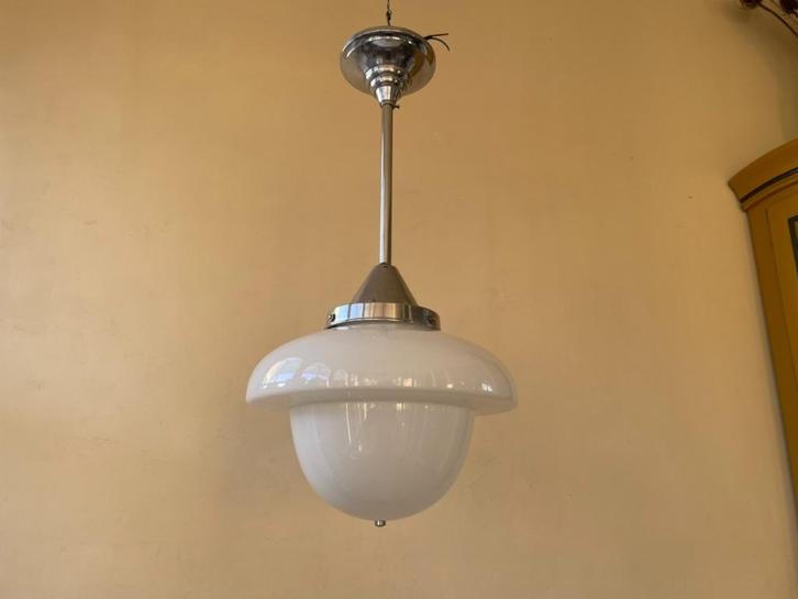Lamp Hanglamp Art Deco 1930 Frans, Antiek en Kunst, Antiek | Lampen, Ophalen of Verzenden