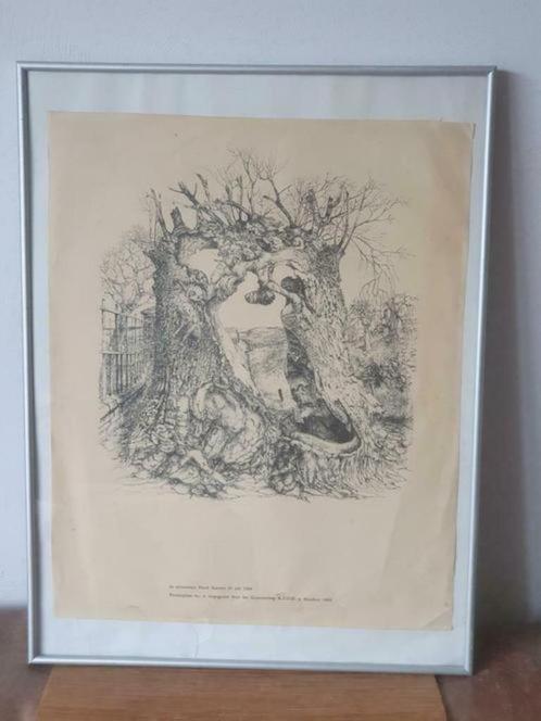 Premieplaat In Memoriam Freek Souwer 1968 Scheen, Antiek en Kunst, Kunst | Litho's en Zeefdrukken, Ophalen