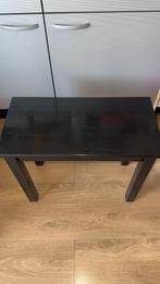 2x ikea ingo zwarte tafeltjes, Minder dan 55 cm, Gebruikt, Hout, Ophalen