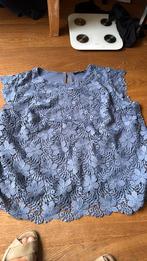 Geborduurd / blouse shirt aqua blauw 4xxl nieuwstaat xxl, Ophalen of Verzenden, Zo goed als nieuw, Maat 46/48 (XL) of groter, Blauw