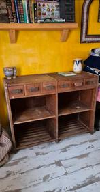 Oude ladekast/ apothekerskast /werkbank tekoop, Ophalen of Verzenden, Gebruikt, 25 tot 50 cm, Minder dan 100 cm