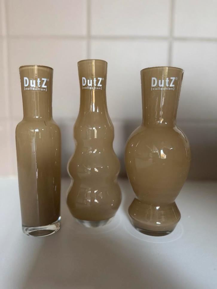 3 Dutz Collection Vaasjes - Verschillende Hoogtes, Huis en Inrichting, Woonaccessoires | Vazen, Gebruikt, Overige kleuren, Minder dan 50 cm