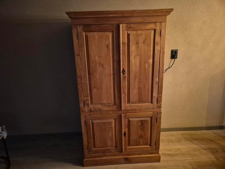 Teak houten kast, Huis en Inrichting, Kasten | Computermeubels, Gebruikt, Ophalen