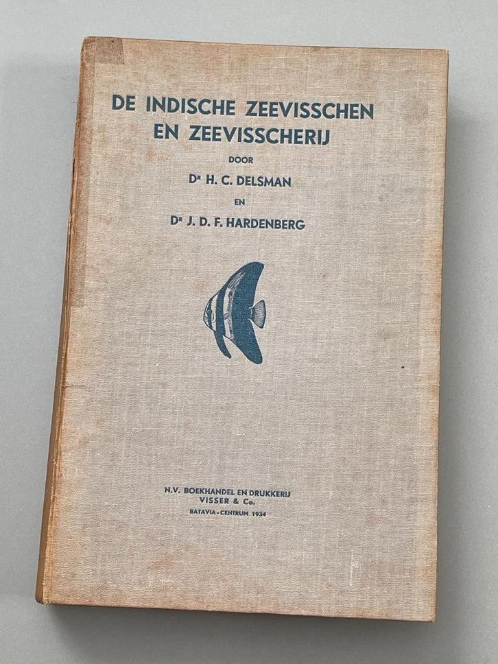 De Indische Zeevisschen en Zeevisscherij (1934), Antiek en Kunst, Antiek | Boeken en Bijbels, Ophalen of Verzenden