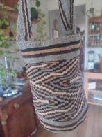 Gehaakte tas van wol | Mochila bag | tribe | handgemaakt, Ophalen of Verzenden, Zo goed als nieuw