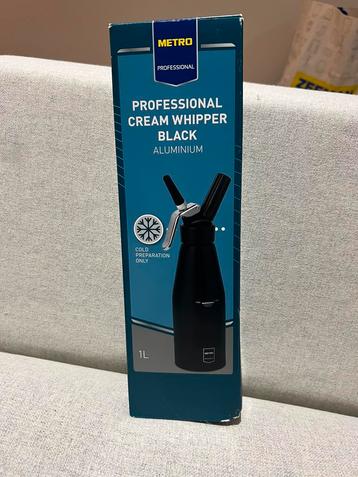 Metro Professional Cream Whipper 1L – Zwart aluminium beschikbaar voor biedingen