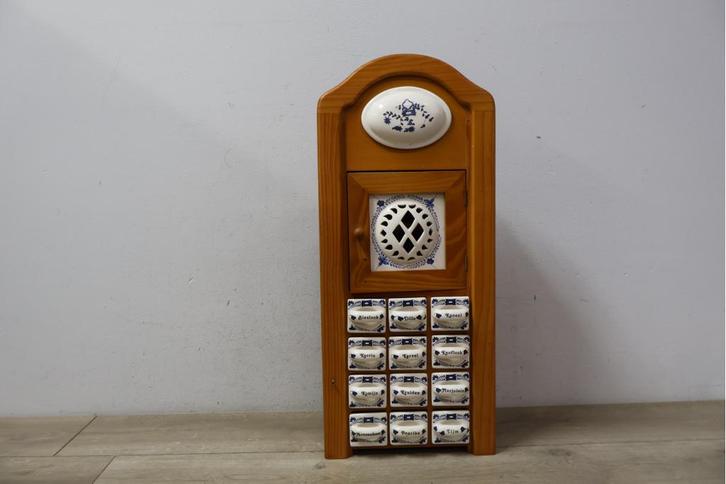 Vintage Delfts Kruidenkastje, Huis en Inrichting, Woonaccessoires | Wanddecoraties, Ophalen of Verzenden