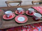 PIP Studio Love Birds rood/roze kop en schotel/gebaksbordje, Ophalen of Verzenden, Zo goed als nieuw, Overige stijlen, Kop(pen) en/of Schotel(s)
