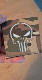 Tactical patch Punisher multicam, Ophalen of Verzenden, Luchtmacht, Nederland, Embleem of Badge