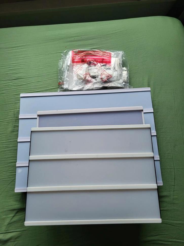 3x Letterbak met Licht & Letterkaartjes - Decoratie, Huis en Inrichting, Woonaccessoires | Memoborden, Gebruikt, Overige typen