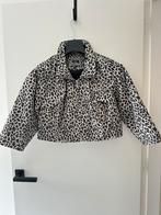 Zhenzi - grijs leopard cropped jack | maat S = 42/44, Zhenzi, Ophalen of Verzenden, Zo goed als nieuw, Jasje of Colbert