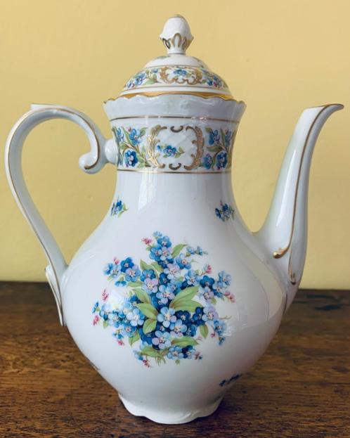 Koffiepotje Vergeet-Me-Niet Schumann Arzberg Bavaria Germany, Antiek en Kunst, Antiek | Servies los, Ophalen of Verzenden