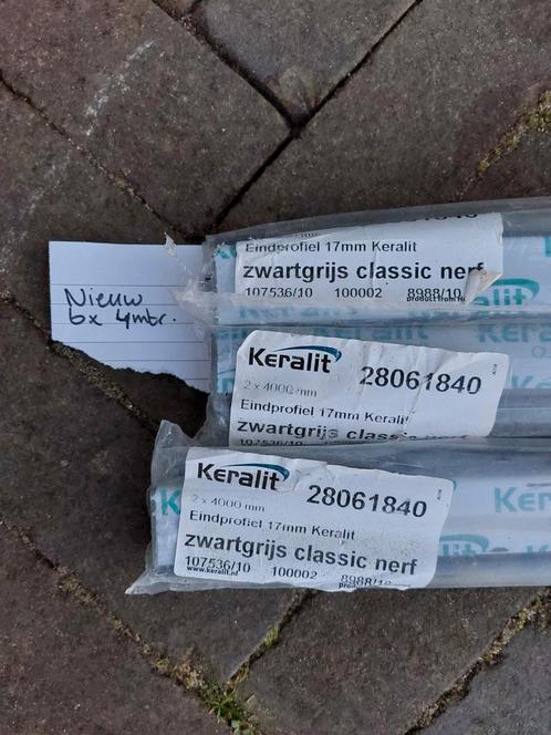 Keralit eindprofiel 17mm + 10mm RAL7021 zwartgrijs, Doe-het-zelf en Verbouw, Overige Doe-het-zelf en Verbouw, Nieuw, Ophalen