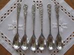 Gero Zilmeta lepeltjes 6 stuks, bloemdecor perfecte staat., Ophalen of Verzenden