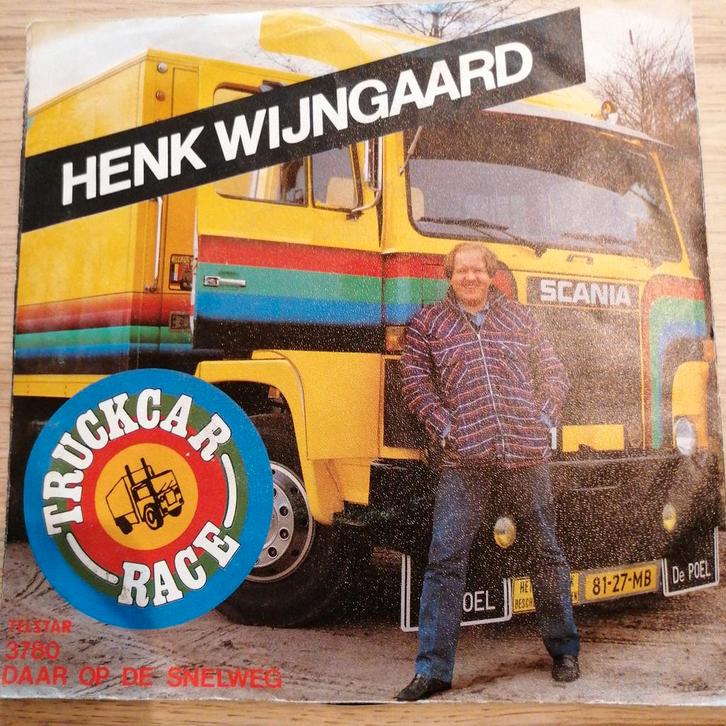 Henk wijngaard /trukcar race, Cd's en Dvd's, Vinyl | Nederlandstalig, Gebruikt, Levenslied of Smartlap, Overige formaten, Ophalen of Verzenden