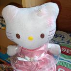 Hello Kitty knuffel met roze jurk knuffel 25 cm groot, Poes, Ophalen of Verzenden