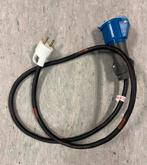 Verlengkabel met stekker en contrastekker 16A, Ophalen of Verzenden, Gebruikt