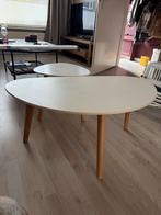 Witte JYSK Salontafel Set, Huis en Inrichting, Tafels | Salontafels, Ophalen, Eikenhout, 50 tot 100 cm, Zo goed als nieuw