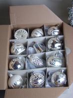 Oude zilveren kerstballen middelgroot vintage, Ophalen of Verzenden, Gebruikt
