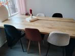 6 eetkamerstoelen, zelfde model, diverse kleuren, Huis en Inrichting, Tafels | Eettafels, Ophalen, Minder dan 50 cm, Gebruikt