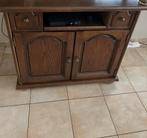 Eiken TV Meubel Massief hout, Ophalen, Gebruikt, 100 tot 150 cm, Massief hout