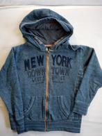 blauw vest met capuchon 140, Ophalen of Verzenden, Gebruikt, Jongen, Trui of Vest