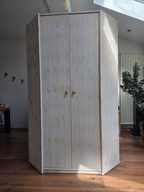 Liftetime Hoekkast - White Wash, Huis en Inrichting, Kasten | Kledingkasten, Zo goed als nieuw, 150 tot 200 cm, 100 tot 150 cm