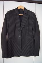 Zwart 3-delig krijtstreep pak maat 38, Kleding | Dames, Maat 38/40 (M), Kostuum of Pak, Folio, Zwart