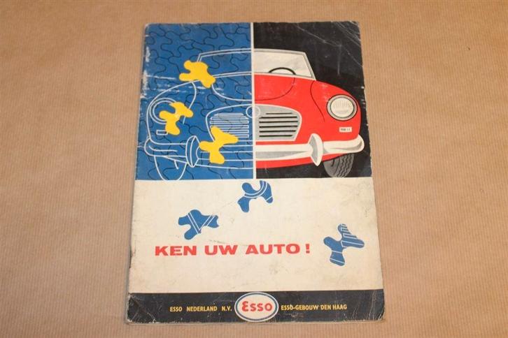 Ken uw auto - Oude Esso uitgave - Circa 1960, Boeken, Auto's | Boeken, Zo goed als nieuw, Algemeen, Ophalen of Verzenden