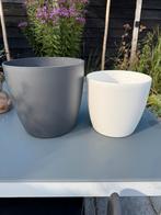 Elho Brussels Plantenpotten - Set van 2, Tuin en Terras, Bloembakken en Plantenbakken, Ophalen, Kunststof, Gebruikt, Minder dan 30 cm