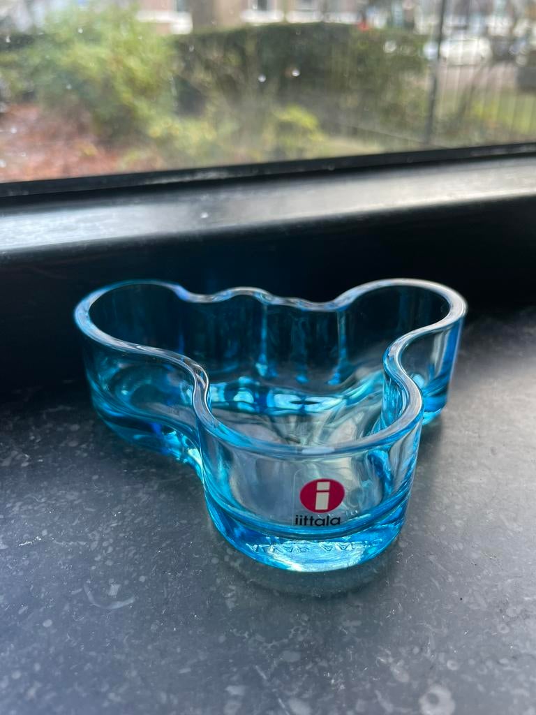 Iittala Alvar Aalto schaaltje lichtblauw 30mm x 98mm, Ophalen of Verzenden