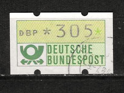 Duitsland automaatzegels groen hogere waarden, Postzegels en Munten, Postzegels | Europa | Duitsland, Gestempeld, BRD, Ophalen of Verzenden